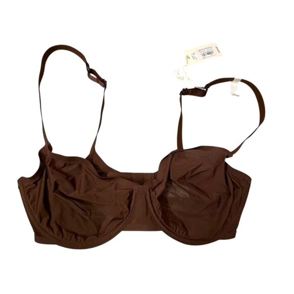 NWT Aerie Smoothez Brown Unlined Full Coverage Underwire Bra 32DDD - Picture 1 of 11